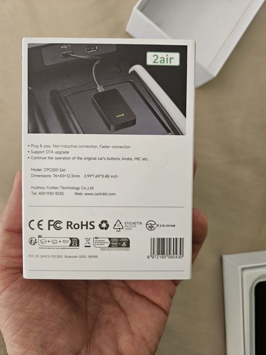 Carlinkit Wireless Apple Carplay e Android Auto