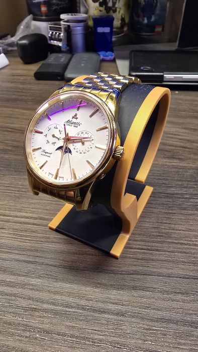 Zegarek Atlantic Seaport Moon Phase męski + stojak
