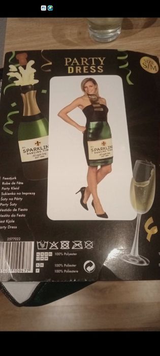 Sukienka strój Butelka szampana.Hit