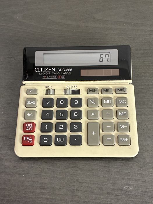 Kalkulator biurkowy Citizen SDC-368 12 cyfr solarny
