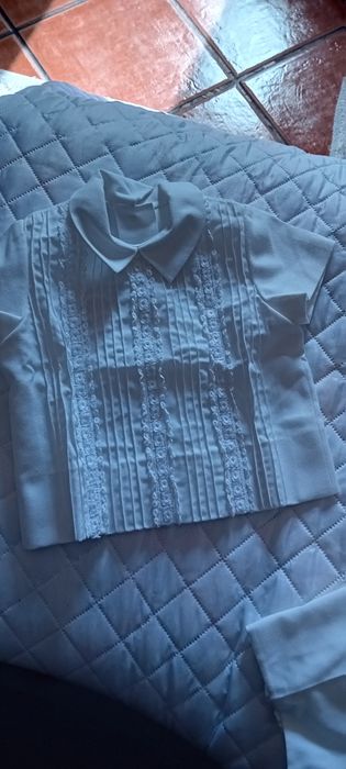 Fato cerimónia ou batizado todo branco para meninos  até  2 anos