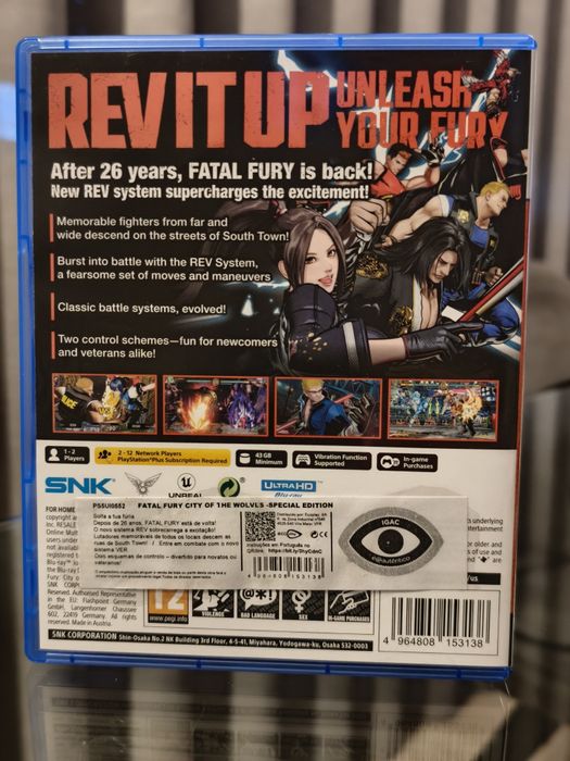 PS5 Jogo Fatal Fury City of the Wolves Special Edition Novo