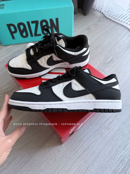 Nike Dunk Low Lace Pack Black White (з мереживом)