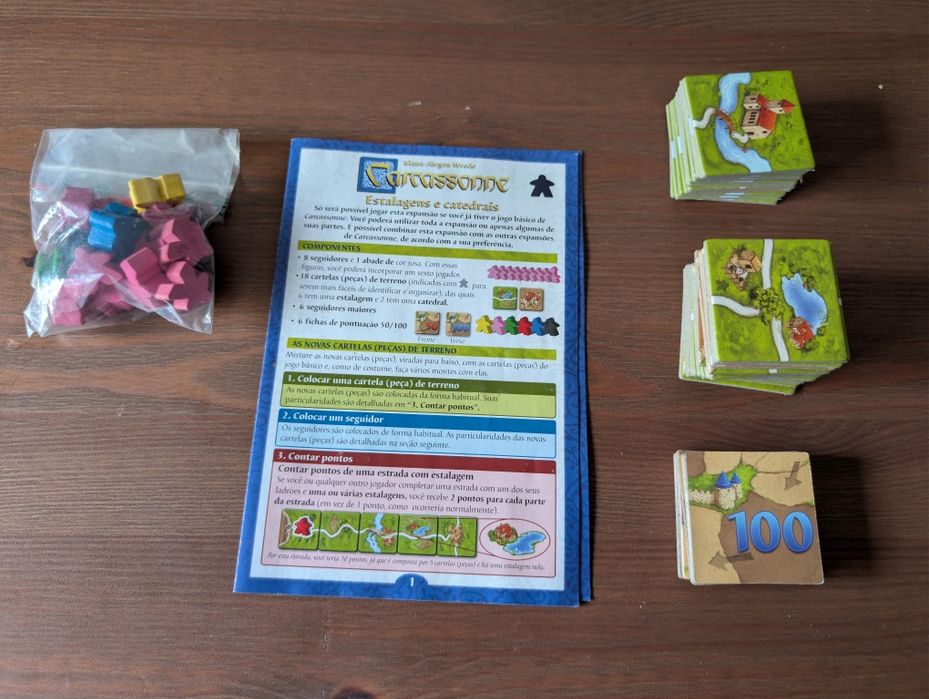 Carcassonne – Posadas e Catedrais - jogo de tabuleiro