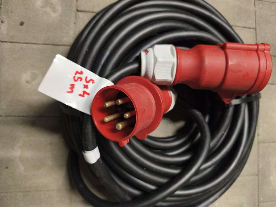 Kabel przedłużacz  5x4mm- 25m