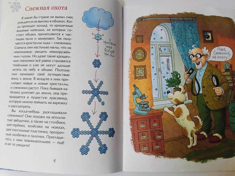 Детская книга Книжка про снежинки
