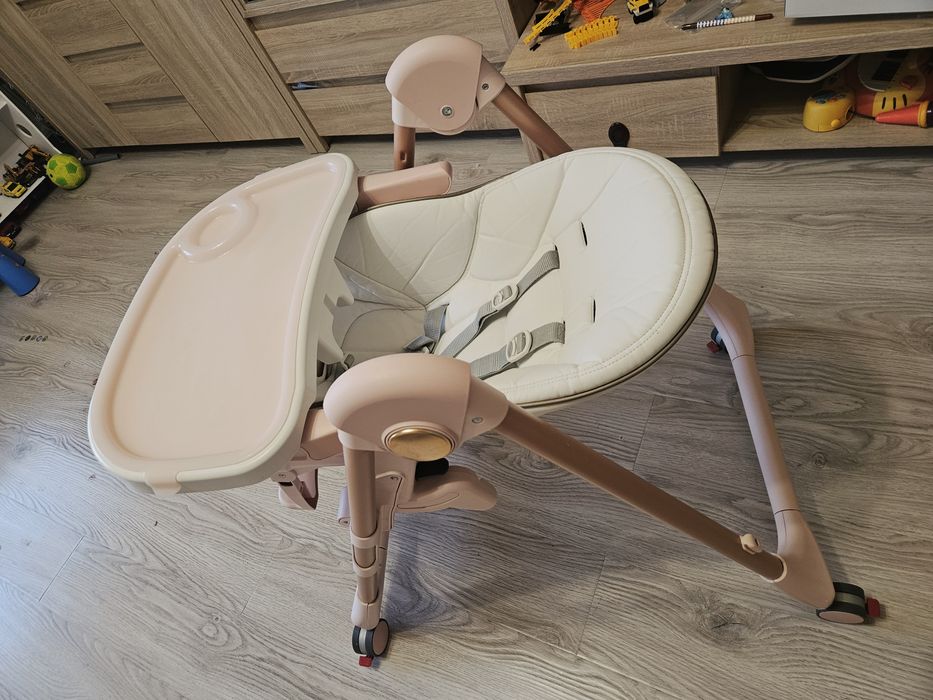 Столик для годування Prima Pappa Follow Me Peg Perego рожевий для дівчинки