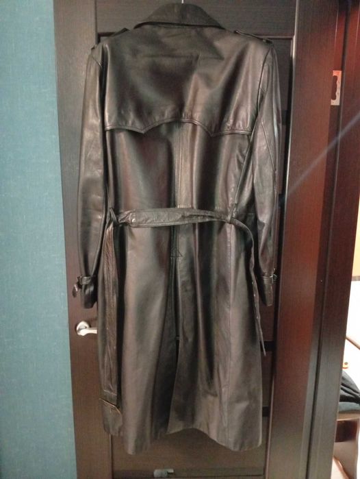 Кожаный плащ производства Бельгия