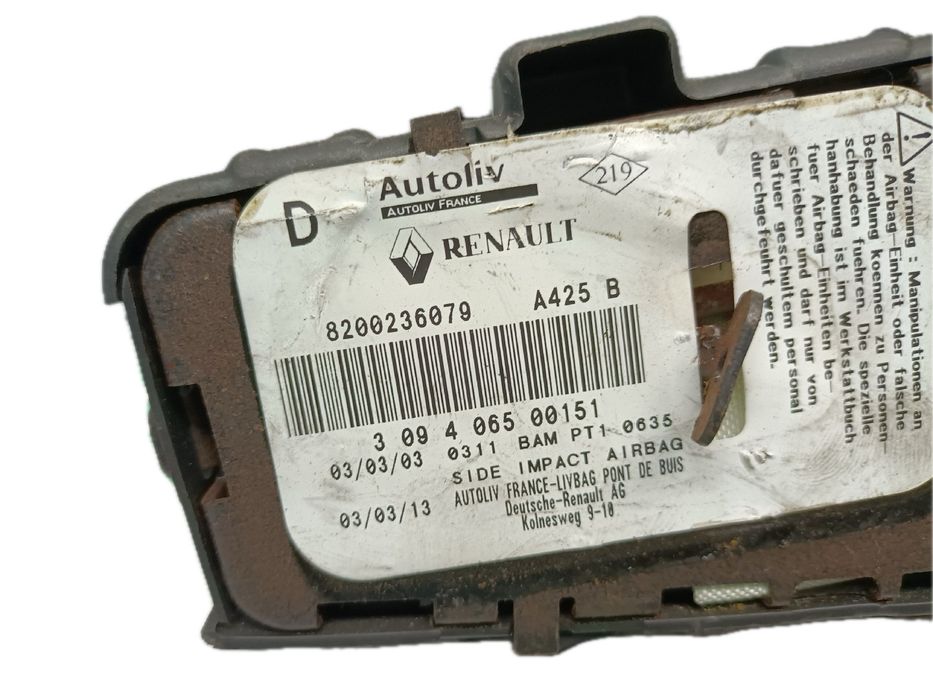 Airbag banco direito RENAULT Laguna II (BG0/1_)