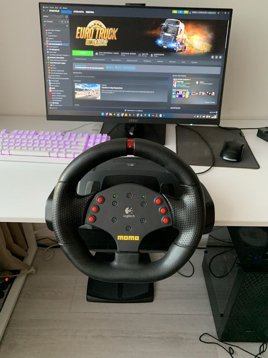 Ігровий руль Logitech momo raicing 240