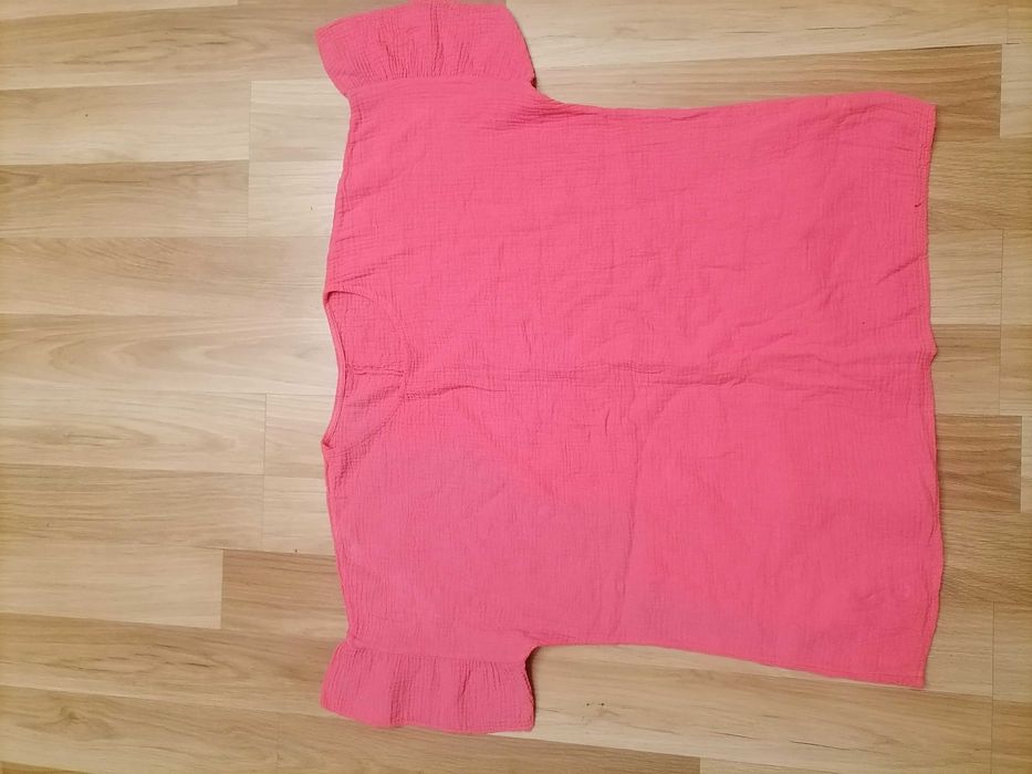 Różowa bawełniana bluzka