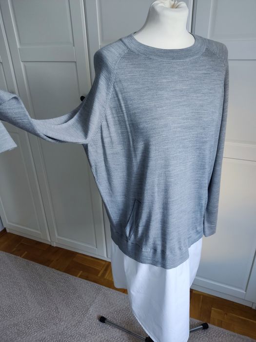 COS sukienka tunika z 100% wełniana dzianina z bawełną 38