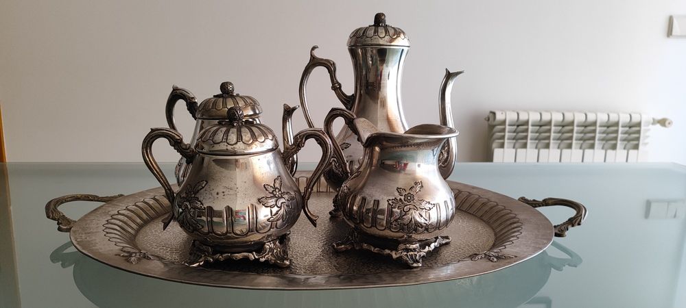 Serviço chá - café em liga metálica