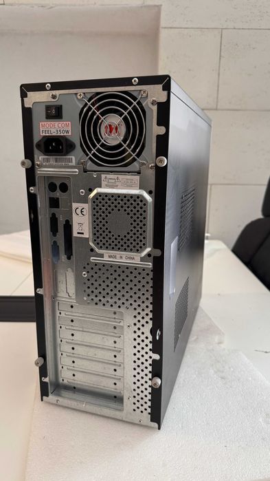 Obudowa ATX Logic czarna/srebrna + zasilacz RETROPC