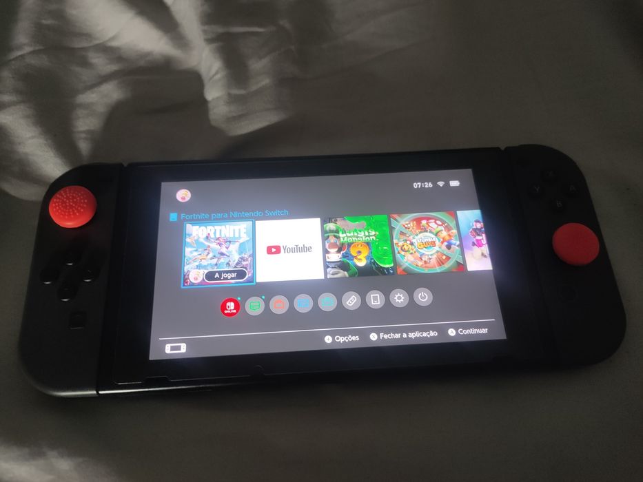 Nintendo switch cinza