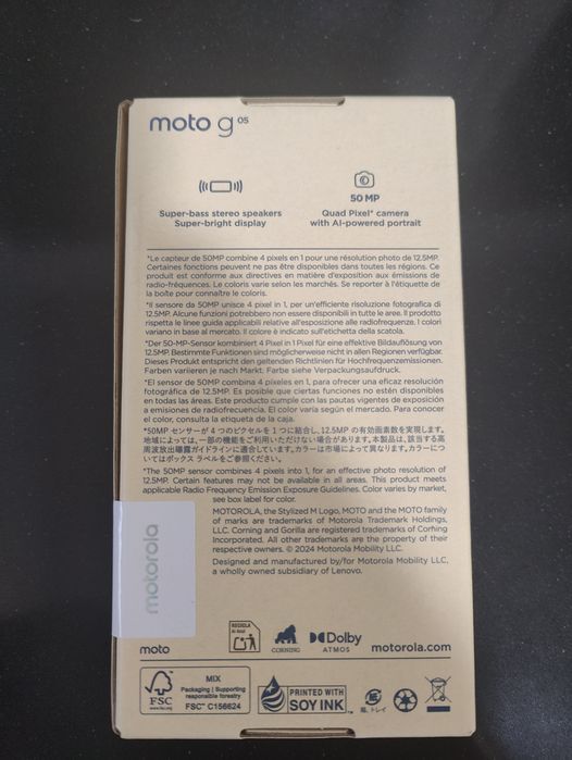 Motorola G05 128GB (Novo Selado / Garantia Nacional)