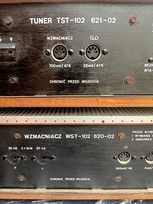 Kleopatra Unitra Diora zestaw tuner TST-102 i wzmacniacz WST-102 + kolumny