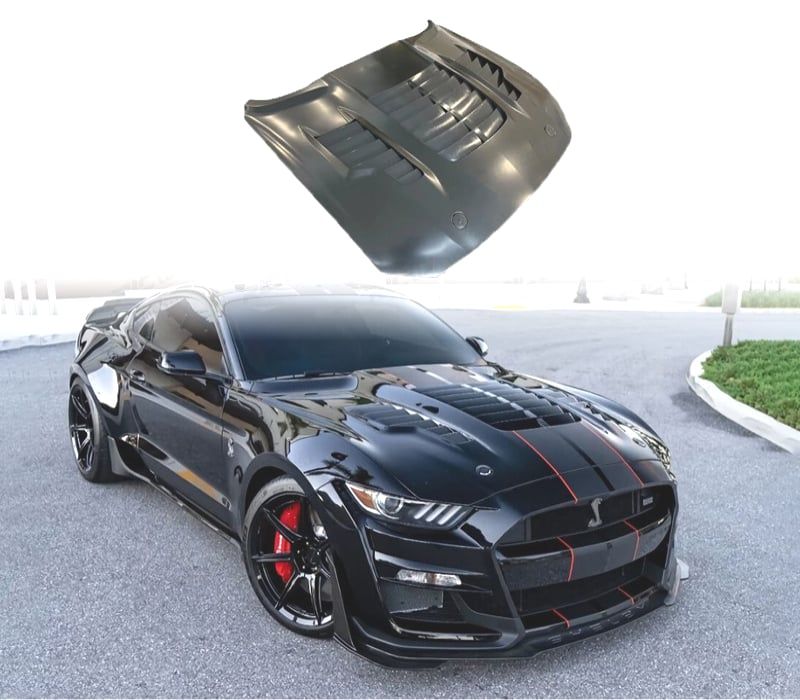 CAPO FORD MUSTANG 15-17 LOOK GT500 KR ALUMINIO