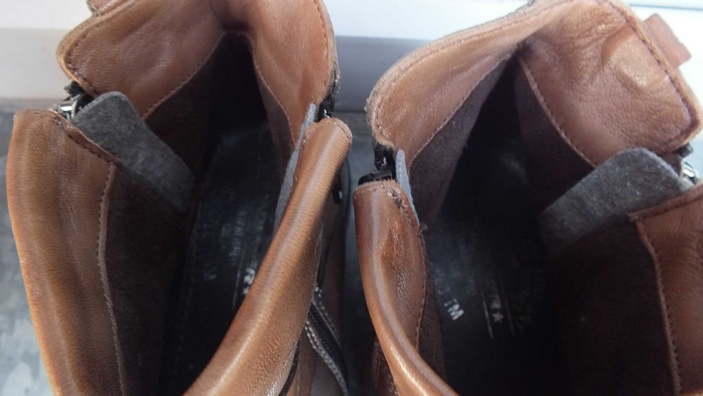 Super buty wysokie skóra marki S olivier roz 42