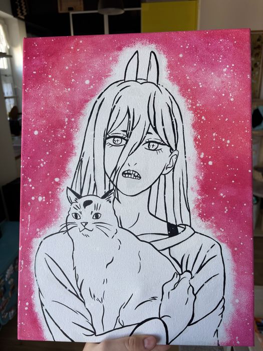 Power - Chainsaw Man (obraz handmade)