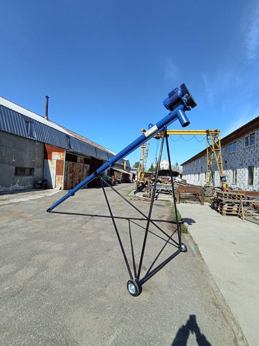 Шнековий погрузчик, гвинтовой конвеєр, шнек зерна 133мм