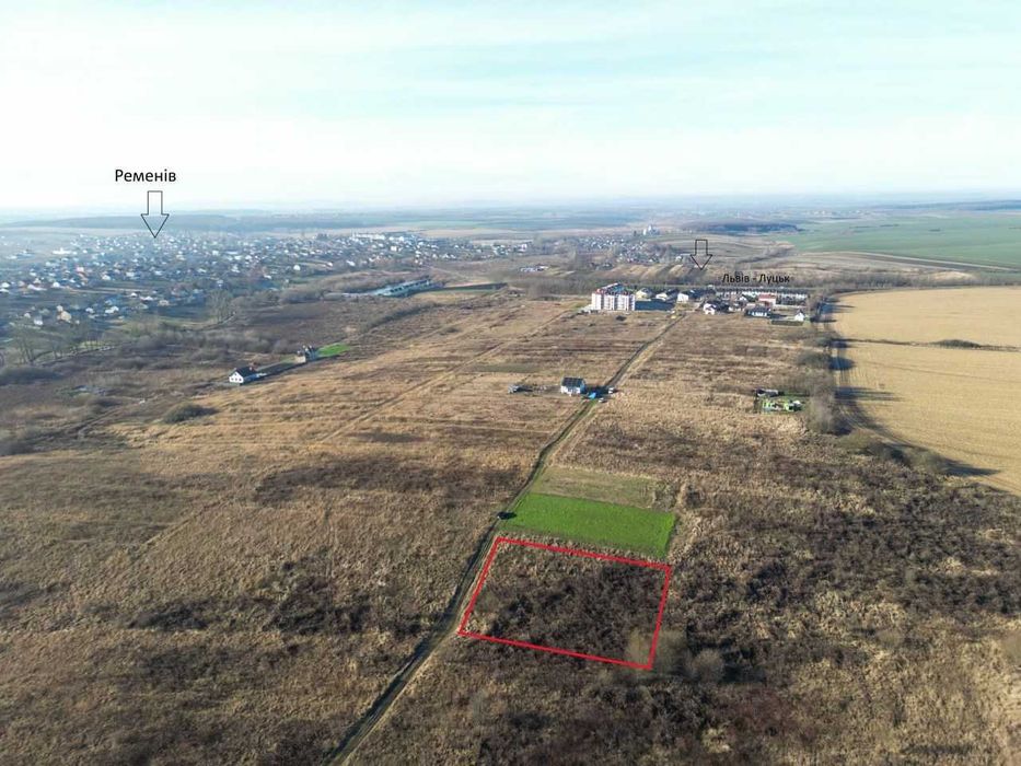 Продаж земельної ділянки у с. Ременів. 18 км. до Львова