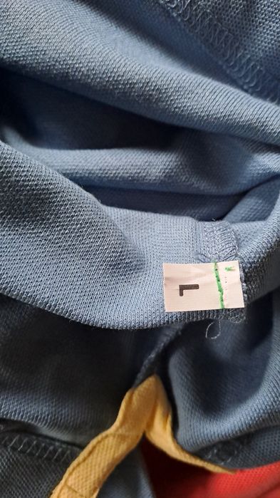Polo L, szaroniebieskie. Nowe. Z rozporkami. Unisex.