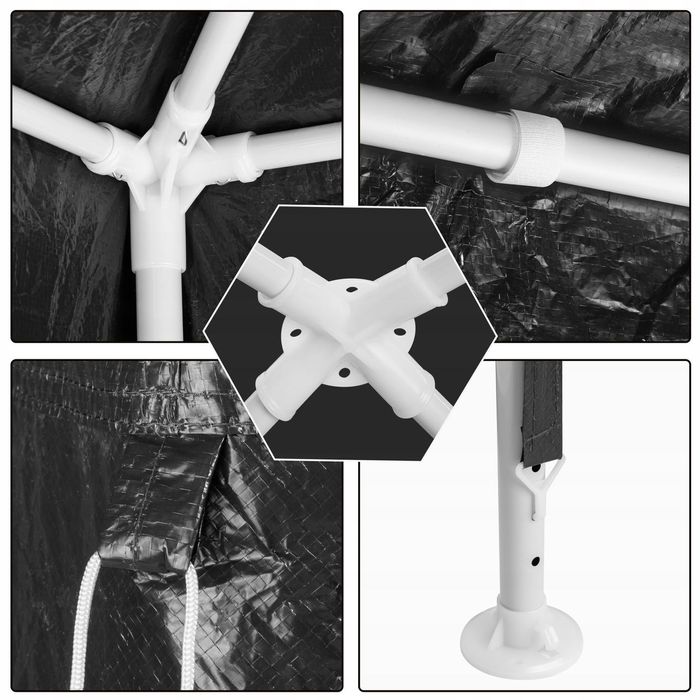 NAMIOT OGRODOWY PAWILON ALTANA 300CM x 300CM + 4 ścianki boczne okna