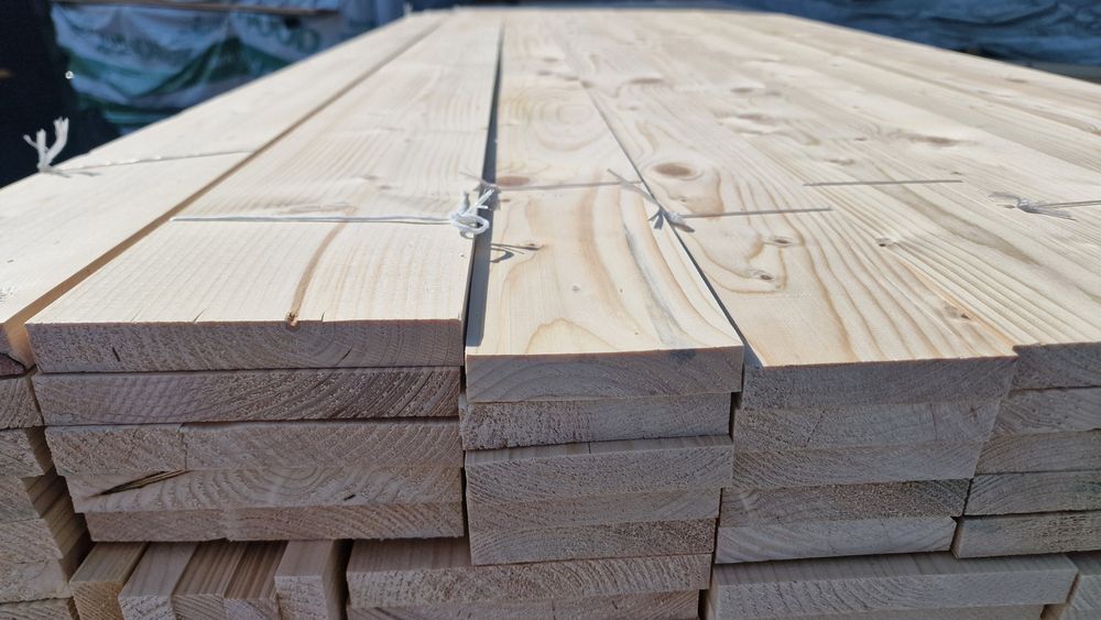 Deski świerkowe 2x10 cm i 2x15 cm gładkie suche strugane