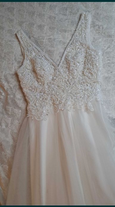 Suknia ślubna roz.S/M + 2 welony!!