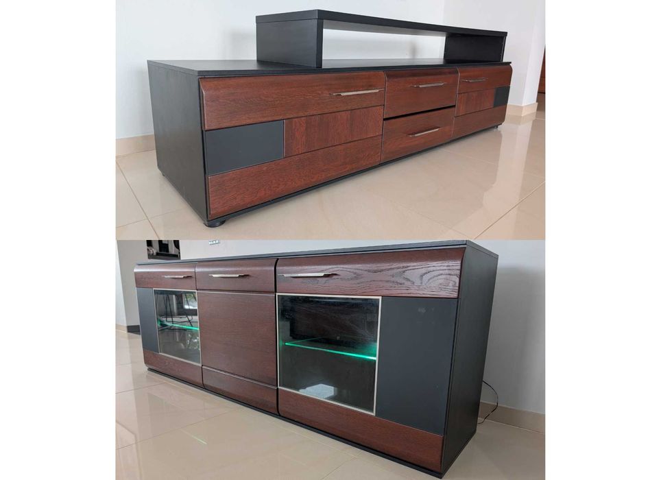 Szafka RTV + Komoda - Meble Szynaka seria VIEVIEN PRESTIGE LINE