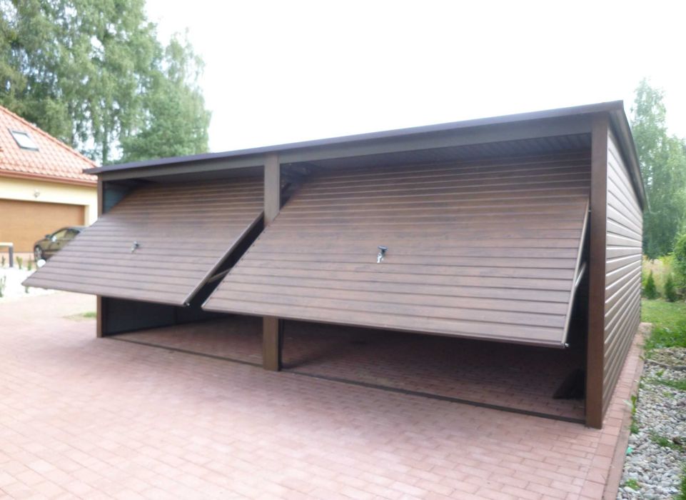 Garaż 6x6 drewnopodobny PREMIUM inne wymiary