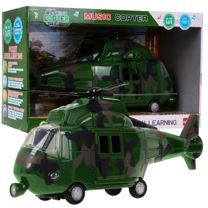 Helikopter Wojskowy z Dźwiękami 3+ ZMI.5966
