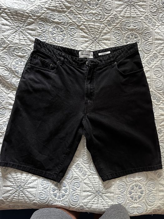 Calçoes pretos da Pull & Bear