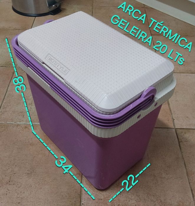 GELEIRA, ARCA TÉRMICA 20LT.Casa,Campismo,Praia,Viagens,Quarto.Cozinha.