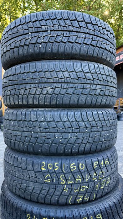 Шини зимові 205/60 r16 Gislaved стан нових 8 мм