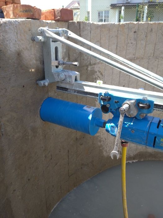 Алмазное сверление отверстий под вентиляцию, рекуператор и коммуникаци ...