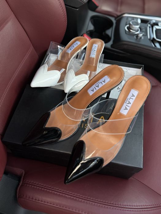 Туфли алая alaia туфли на каблуке сердечки праздничные лодочки шпильки