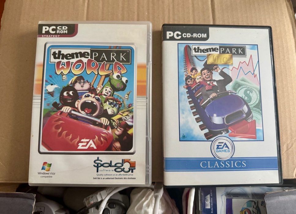 Диски з іграми на ПК Theme Park 2 штуки (Оригінальні)