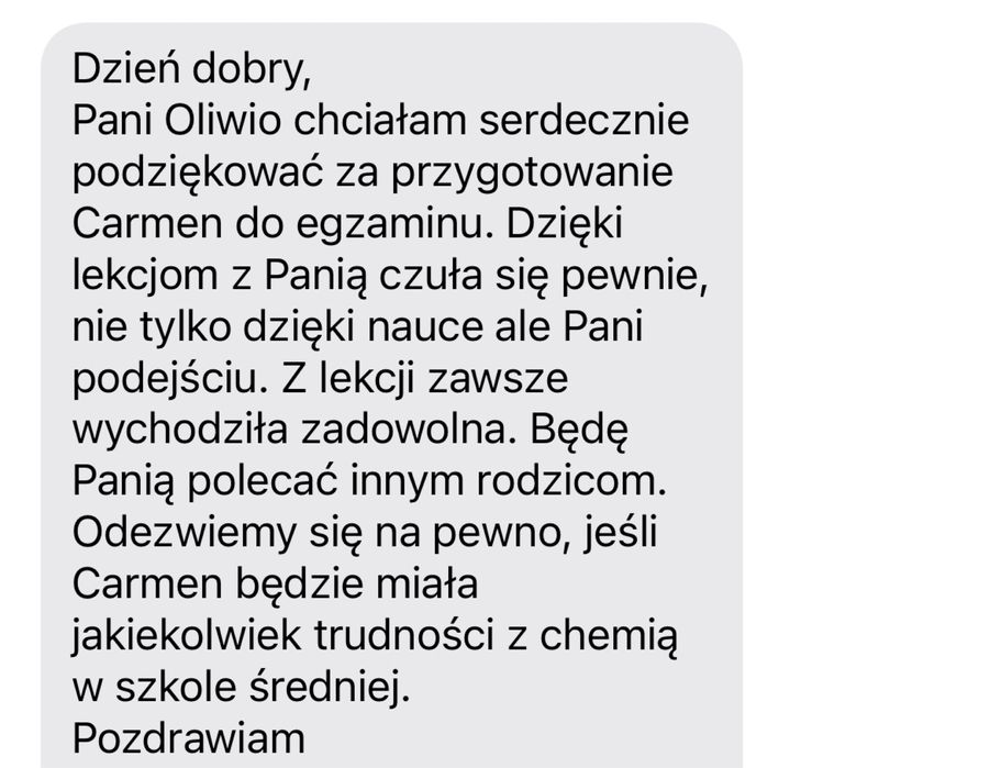 Korepetycje chemia