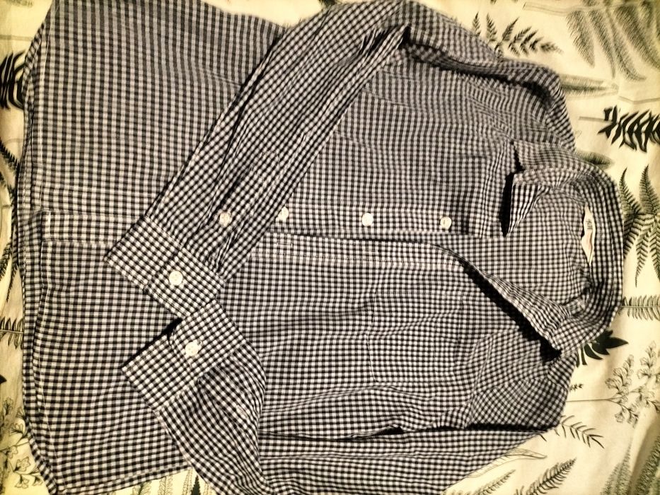 Koszula w kratę elegancka H&M 140, chłopiec