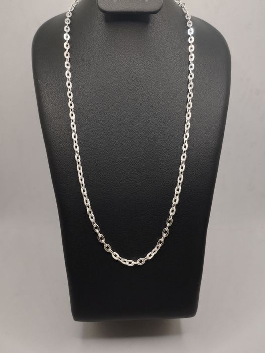 Srebrny łańcuszek, ankier próba 925, długość  55 cm