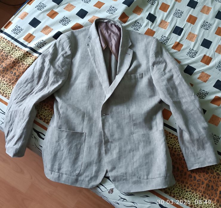 Піджак лляний новий Next Tailoring (Slim Fit), розмір 40R (L)
​Опис:
