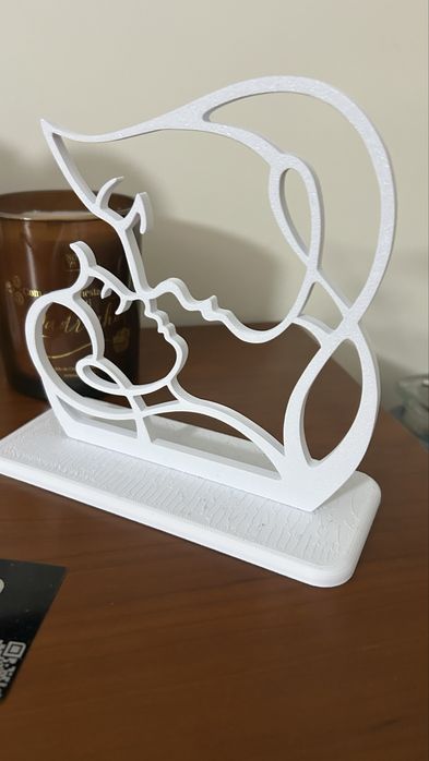 Peça Decorativa Mãe e Filho — Dia da Mãe | Impressão 3D
