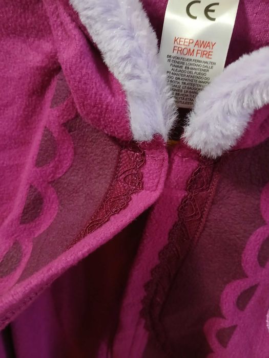 Накидка плащ фліс frozen avon 2-4 р. 98-104