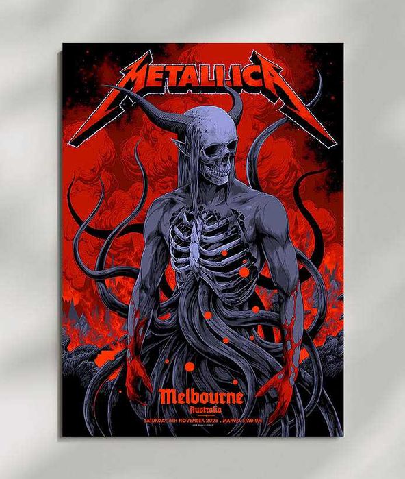 5x PLAKAT Metallica A3 poster prezent dla chłopaka taty brata fana metalu