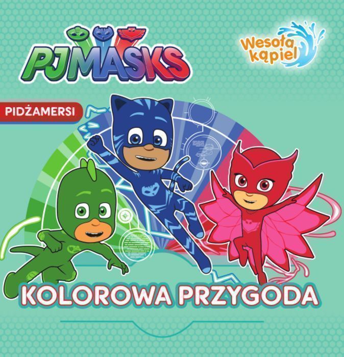Kolorowa Przygoda Pjmasks Pidżamersi Wesoła Kąpiel