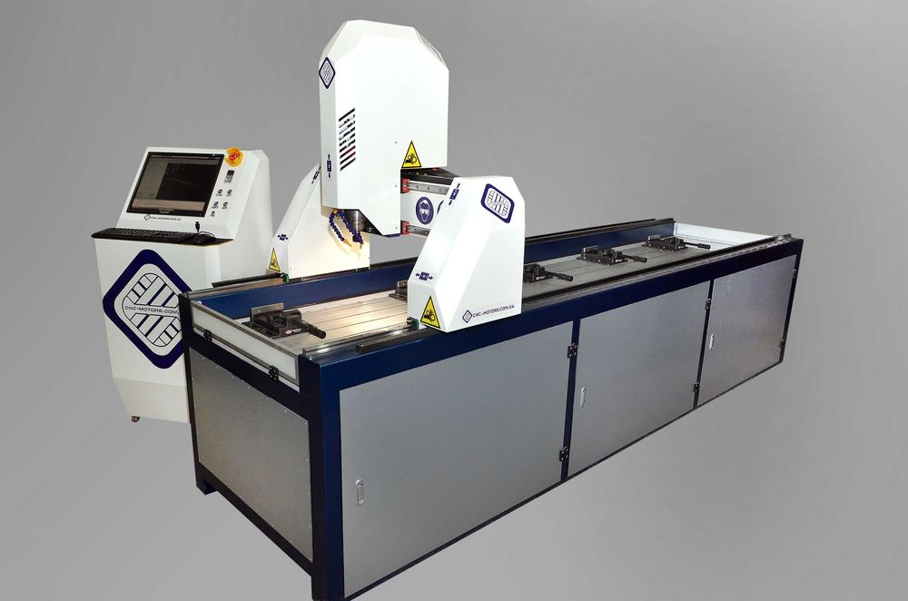 Станок с ЧПУ (CNC), фрезерный по алюминию (для профилей), СОЖ