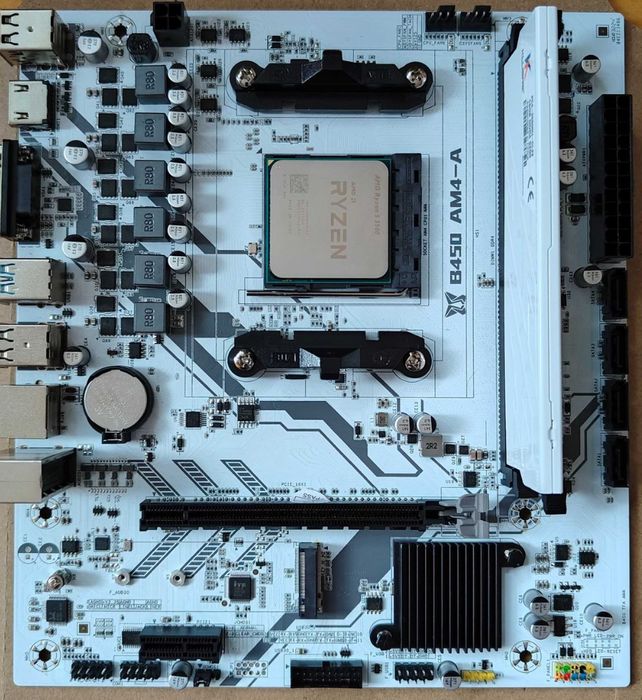 Материнська плата b450 ryzen 5500 16Gb