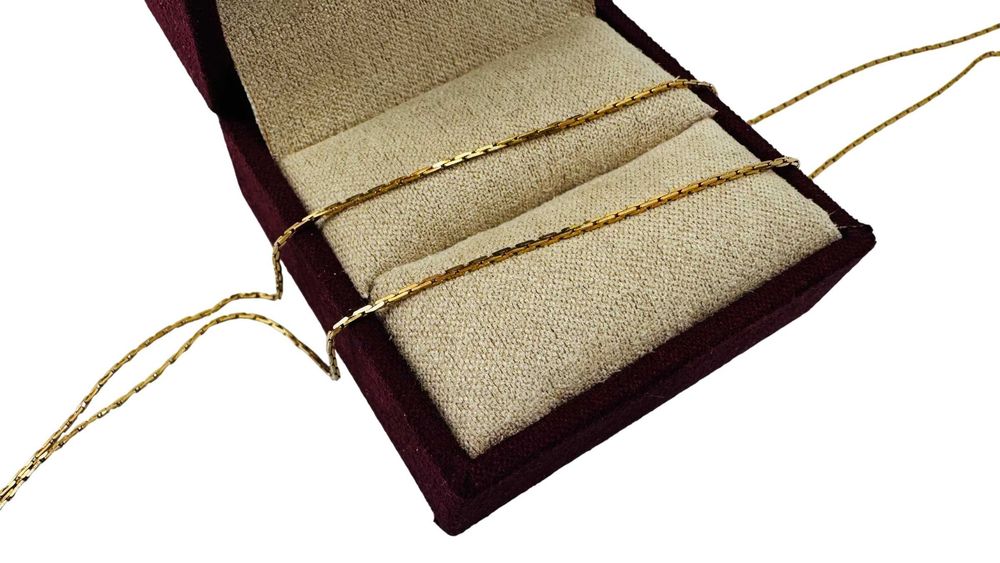 Złoty łańcuszek taśma próba 585 47cm 2,33g